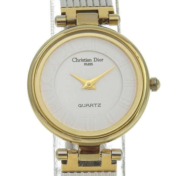 Dior Watches 4715032 WhiteDial Stainless Steel/Plated Gold Quartz Analog - Picture 1 of 8